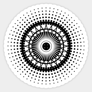 MANDALA OF THE SUN Sticker